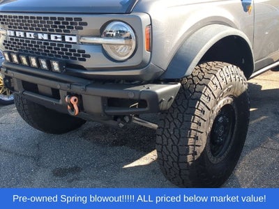 2021 Ford Bronco Badlands Icon Suspension Lift/37" tires/wheels