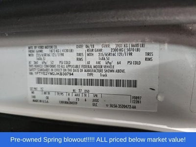 2018 Ford Transit-150 XL Cargo