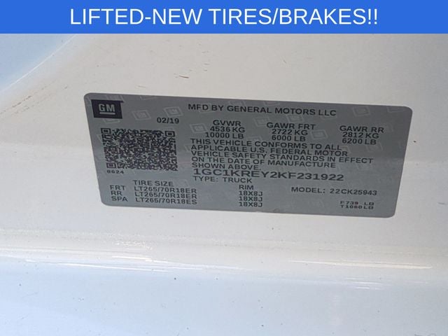 2019 Chevrolet Silverado 2500HD Work Truck