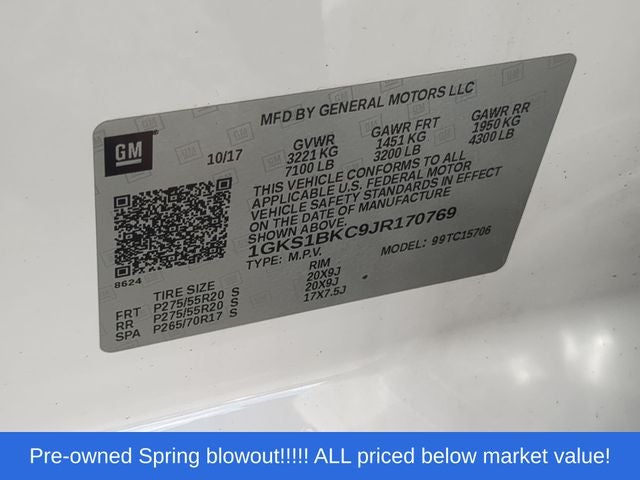 2018 GMC Yukon SLT