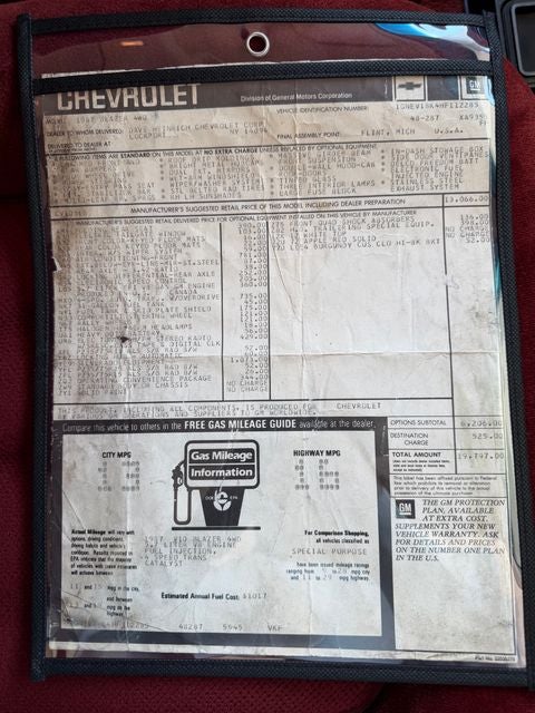 1987 Chevrolet Blazer Base