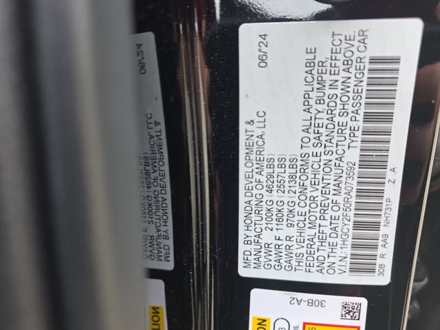 2024 Honda Accord Hybrid Sport