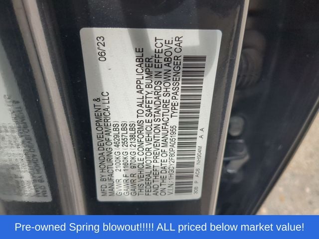 2023 Honda Accord Hybrid Touring