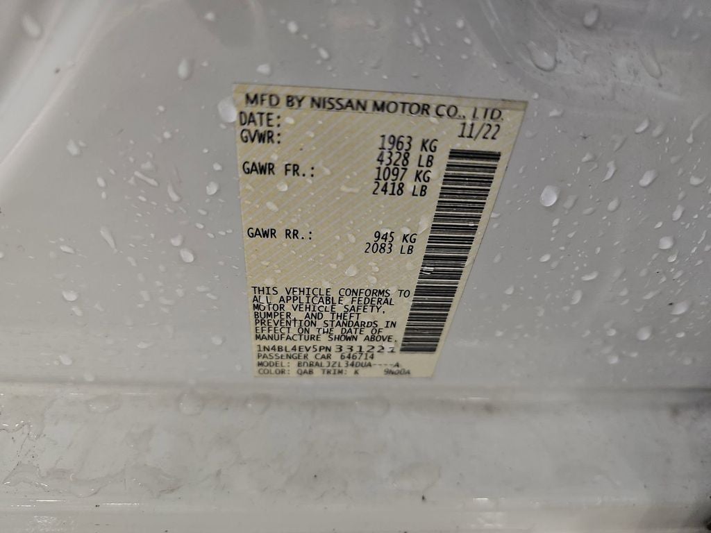 2023 Nissan Altima 2.5 SL