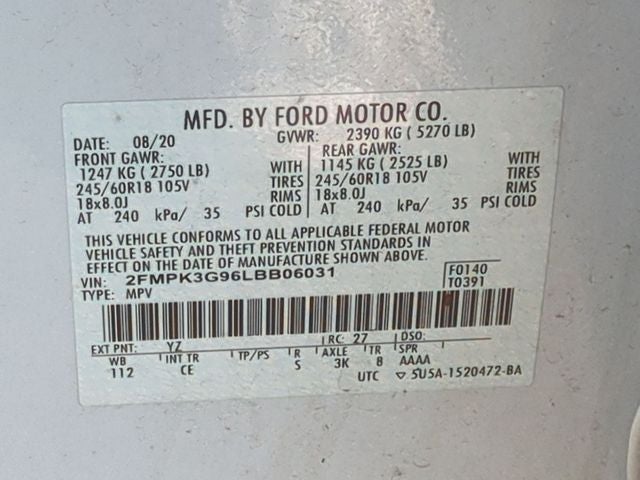 2020 Ford Edge SE