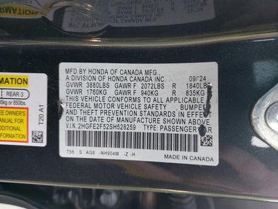 2025 Honda Civic Sport