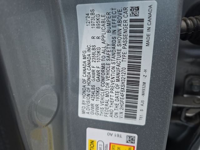 2025 Honda Civic Hybrid Sport