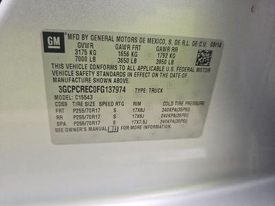 2015 Chevrolet Silverado 1500 LT LT1
