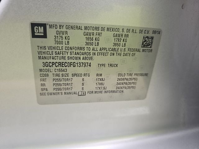 2015 Chevrolet Silverado 1500 LT LT1
