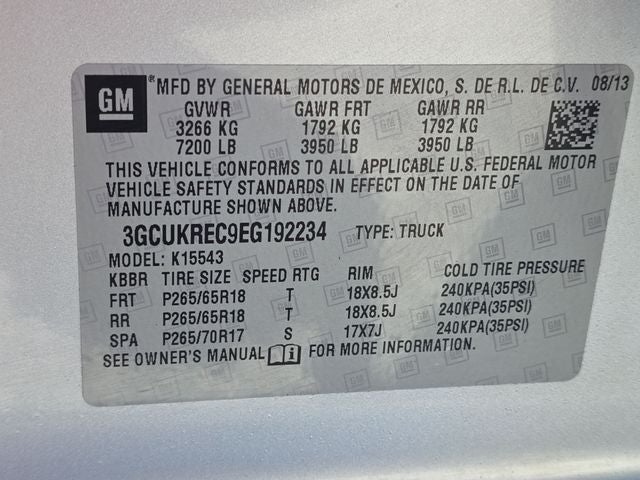 2014 Chevrolet Silverado 1500 LT LT2