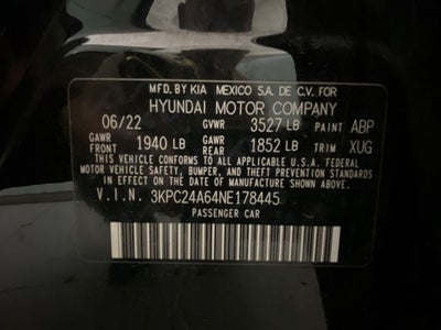 2022 Hyundai Accent SE
