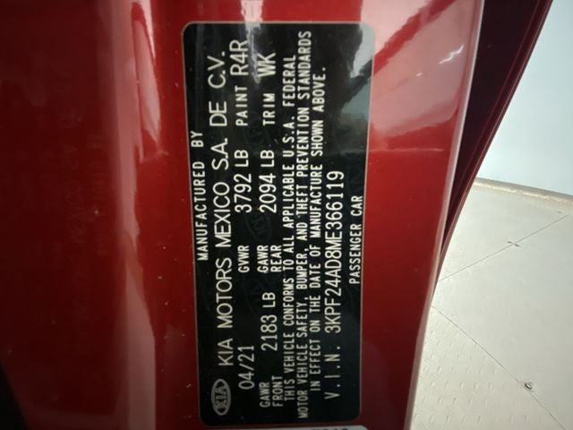 2021 Kia Forte LXS