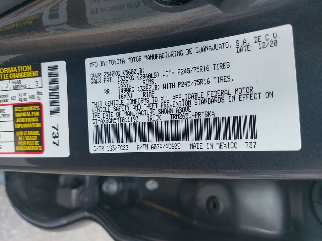 2021 Toyota Tacoma SR5