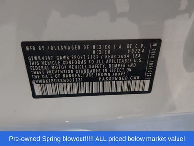 2025 Volkswagen Jetta 1.5T Sport