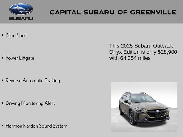 2025 Subaru Outback Onyx Edition