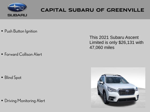 2021 Subaru Ascent Limited