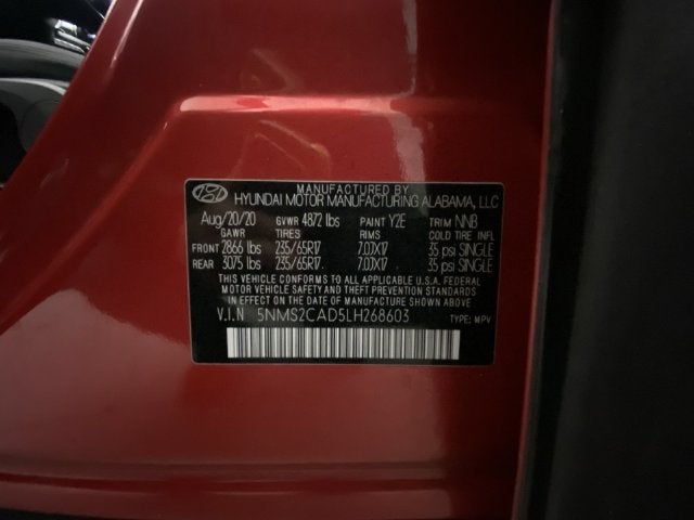 2020 Hyundai Santa Fe SE