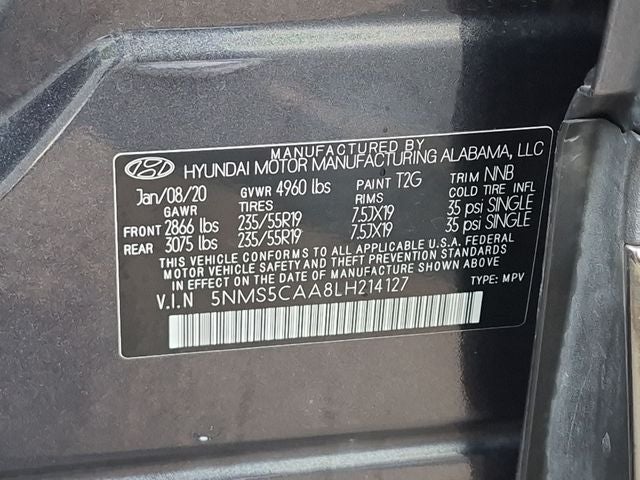 2020 Hyundai Santa Fe Limited