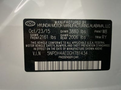 2016 Hyundai Elantra Value Edition