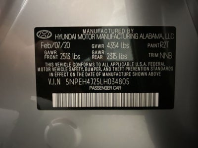 2020 Hyundai Sonata Limited