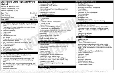 2024 Toyota Grand Highlander Hybrid Limited