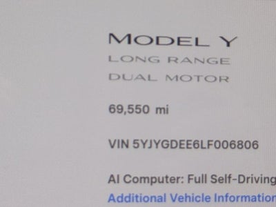 2020 Tesla Model Y Long Range
