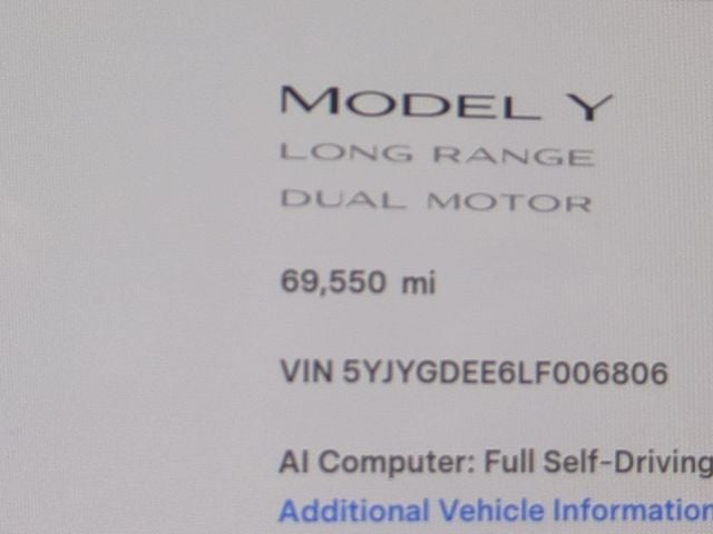2020 Tesla Model Y Long Range