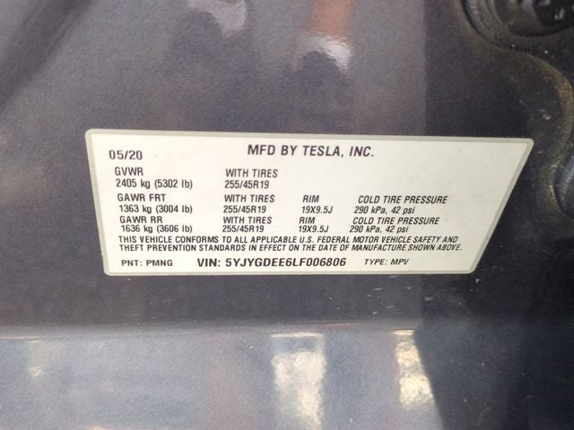 2020 Tesla Model Y Long Range