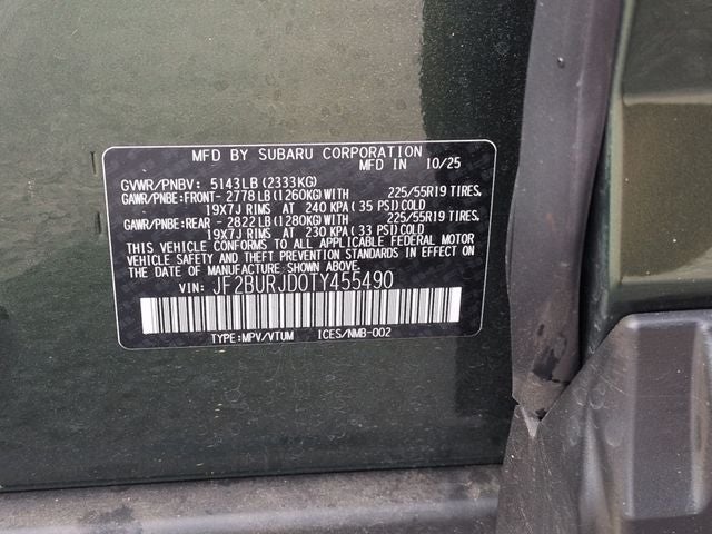 2026 Subaru Outback Touring XT