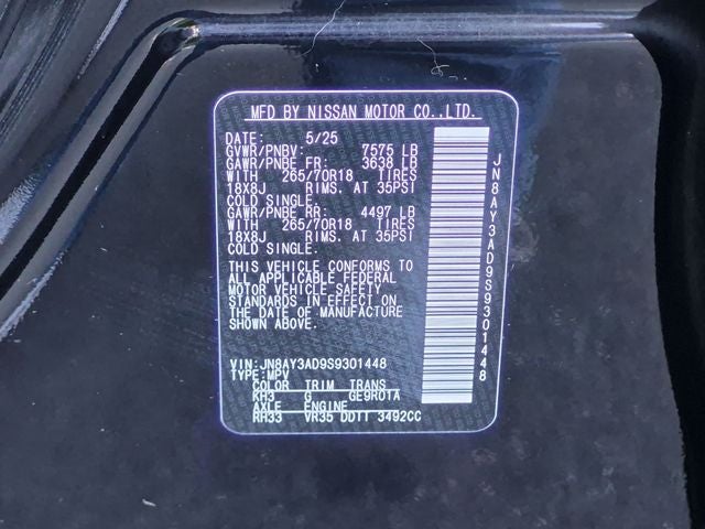 2025 Nissan Armada SV