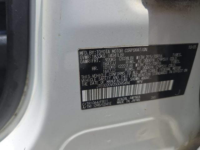 2005 Toyota RAV4 Base
