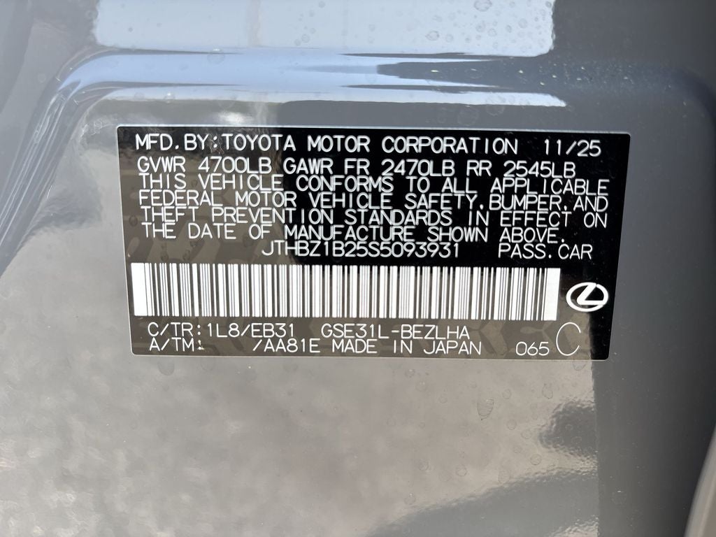 2025 Lexus IS 350 F SPORT Design