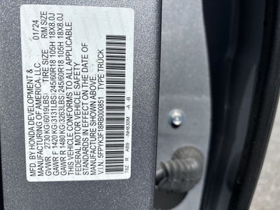 2024 Honda Ridgeline Sport