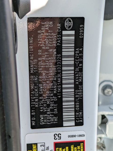 2020 Toyota Camry XSE