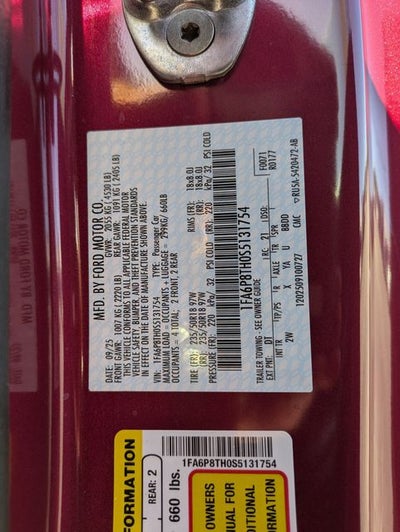 2025 Ford Mustang EcoBoost