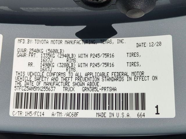 2021 Toyota Tacoma SR5 V6