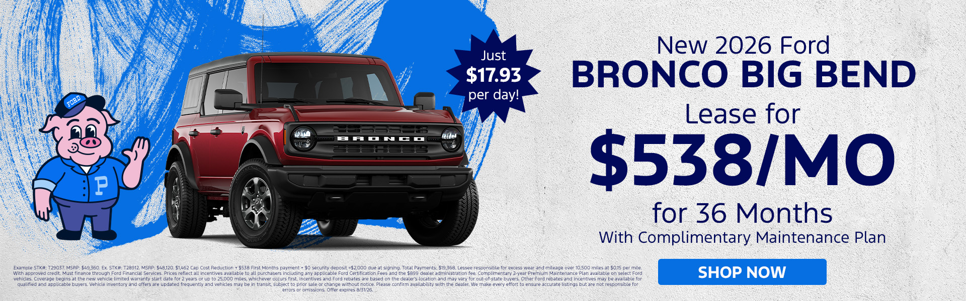 2026 Bronco Lease Offer