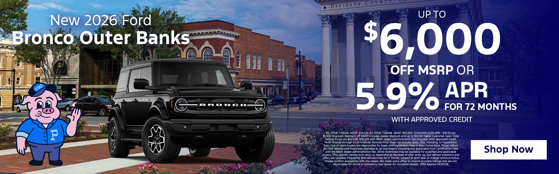 Ford Bronco Outer Banks Offers
