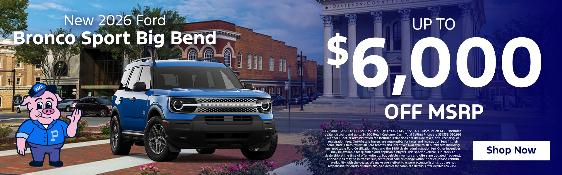 Ford Bronco Sport Big Bend Savings
